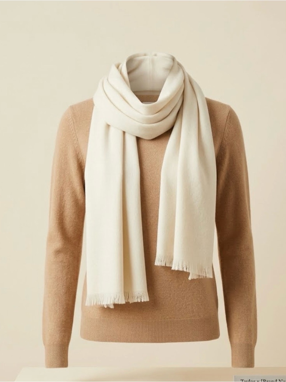 Ann Taylor Women's Camel Colored Crewneck Sweater - Picture 3 of 4
